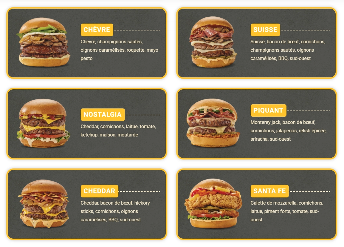 Allons Burger menu item 2